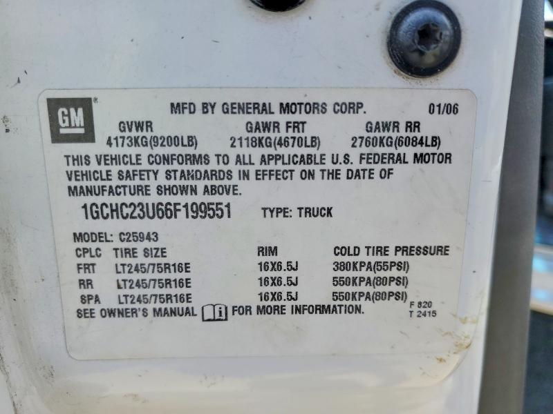 Продажа на аукционе авто 2006 Chevrolet Silverado, vin: 1GCHC23U66F199551, номер лота: 58513706