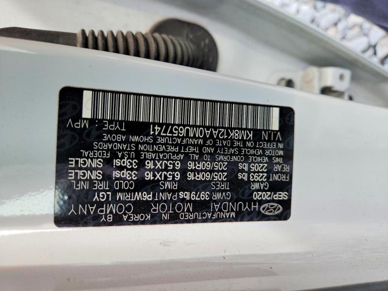 Aukcja sprzedaży 2021 Hyundai Kona, vin: KM8K12AA0MU657741, numer aukcji: 56110016