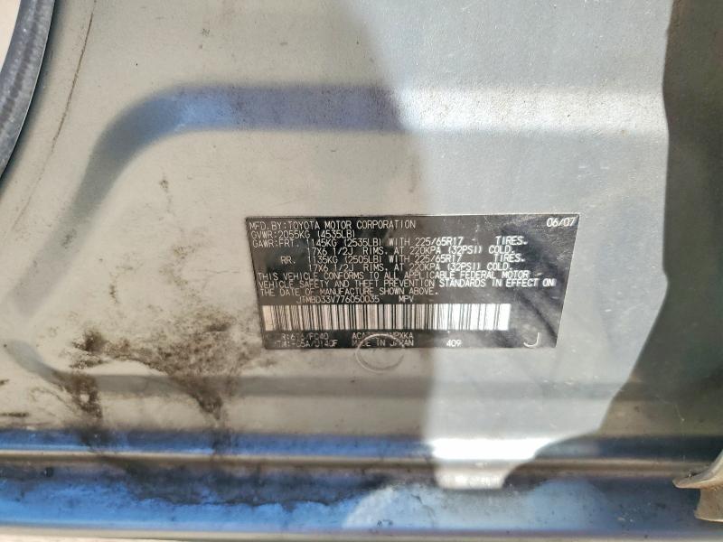 56616696 :رقم المزاد ، JTMBD33V776050035 vin ، 2007 Toyota Rav4 مزاد بيع