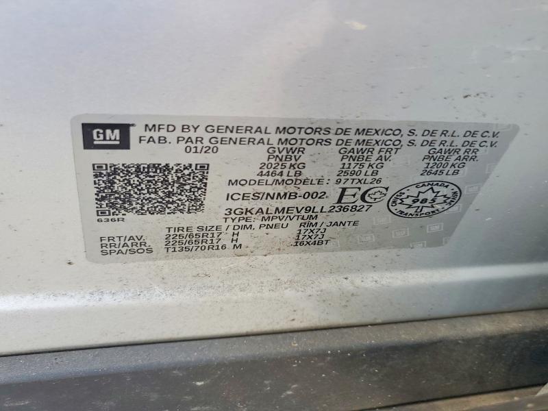 Продажа на аукционе авто 2020 Gmc Terrain, vin: 3GKALMEV9LL236827, номер лота: 56345256