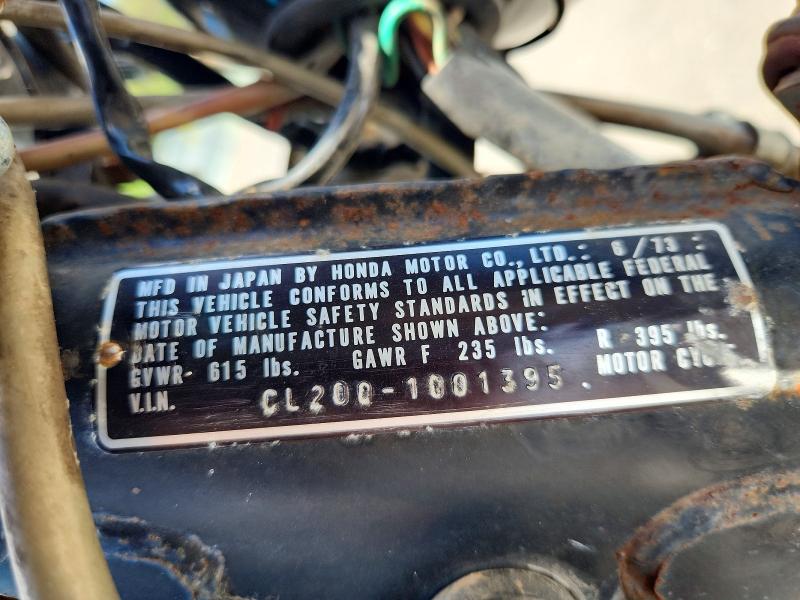 Aukcja sprzedaży 1974 Honda Cm200, vin: CL2001001395, numer aukcji: 57209546