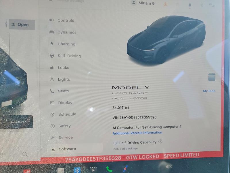 58457246 :رقم المزاد ، 7SAYGDEE5TF355328 vin ، 2026 Tesla Model Y مزاد بيع