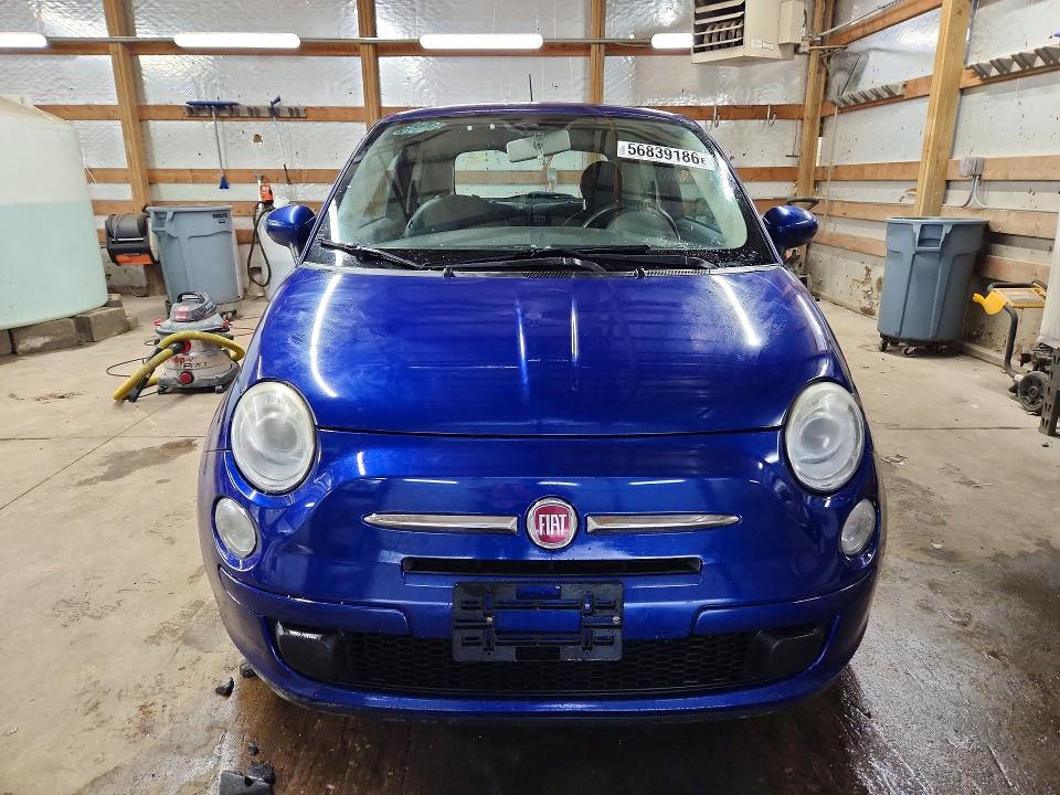 56839186 :رقم المزاد ، 3C3CFFAR0CT119237 vin ، 2012 Fiat 500 مزاد بيع