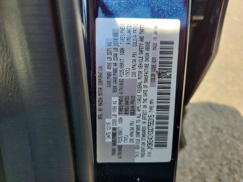 Aukcja sprzedaży 2016 Mazda Cx-5, vin: JM3KE4CY0G0755315, numer aukcji: 58210476