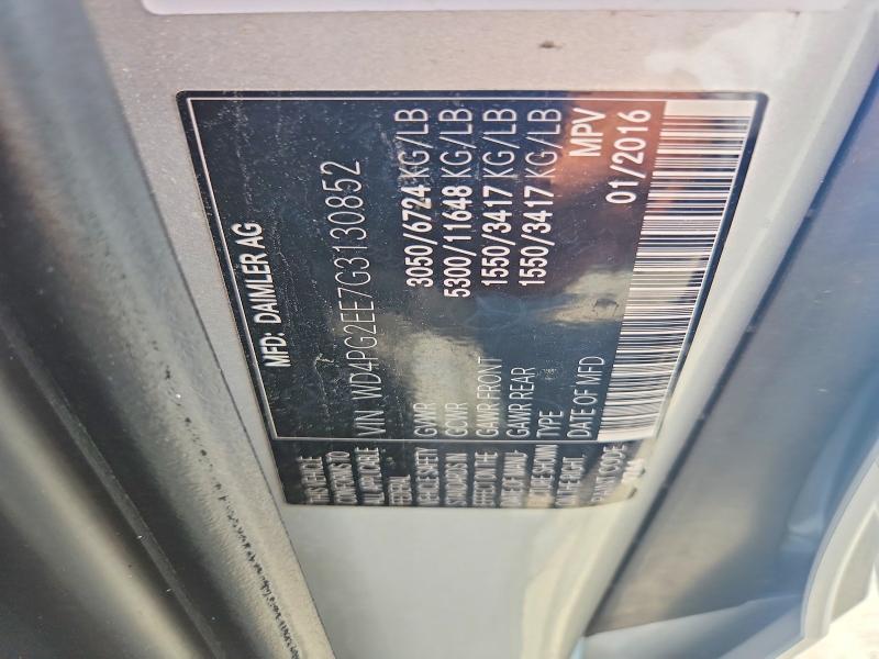 Aukcja sprzedaży 2016 Mercedes-benz Metris, vin: WD4PG2EE7G3130852, numer aukcji: 56456576