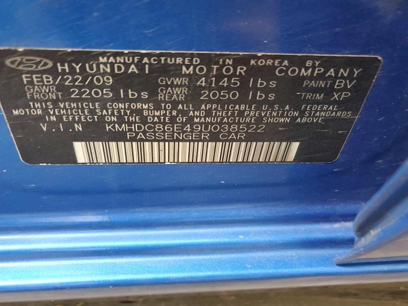 56790826 :رقم المزاد ، KMHDC86E49U038522 vin ، 2009 Hyundai Elantra مزاد بيع