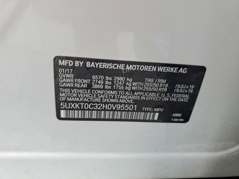 Продажа на аукционе авто 2017 Bmw X5, vin: 5UXKT0C32H0V95501, номер лота: 56458656