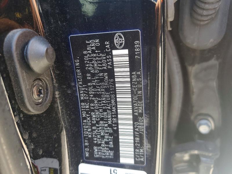 Aukcja sprzedaży 2021 Toyota Camry, vin: 4T1R11AK9MU611276, numer aukcji: 57255236