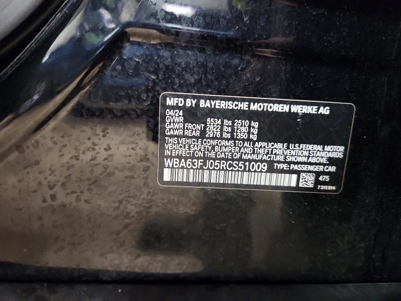 Продаж на аукціоні авто 2024 Bmw 540, vin: WBA63FJ05RCS51009, номер лоту: 56682586