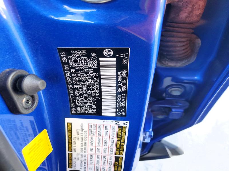 58936086 :رقم المزاد ، JTNKHMBX2K1023176 vin ، 2019 Toyota C-hr مزاد بيع