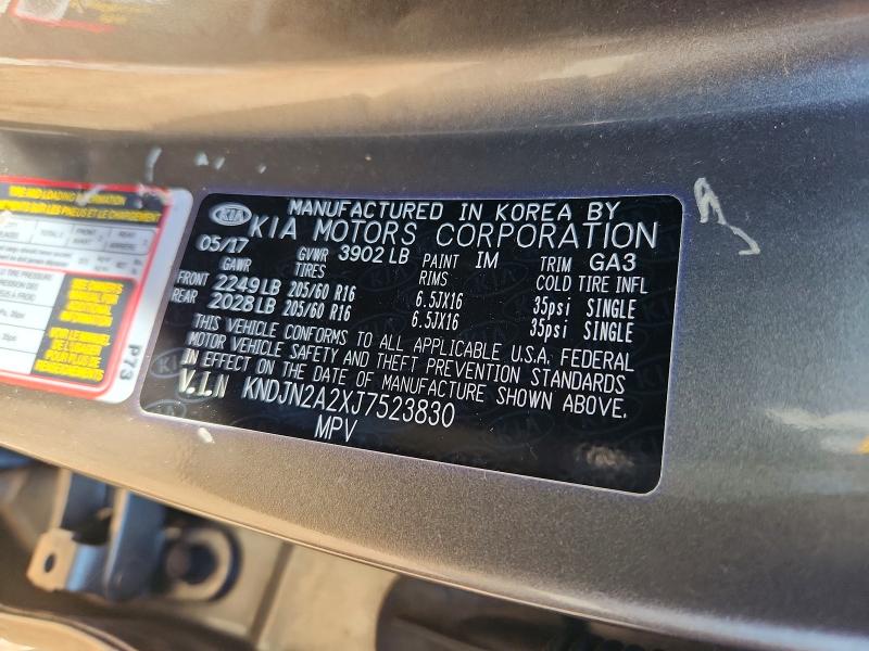 Продаж на аукціоні авто 2018 Kia Soul, vin: KNDJN2A2XJ7523830, номер лоту: 55712706