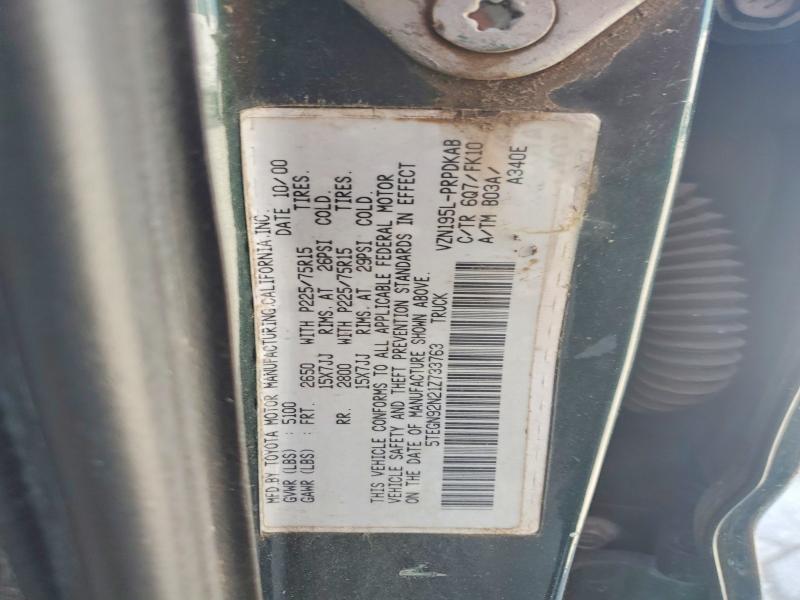Aukcja sprzedaży 2001 Toyota Tacoma, vin: 5TEGN92N21Z733763, numer aukcji: 57759386