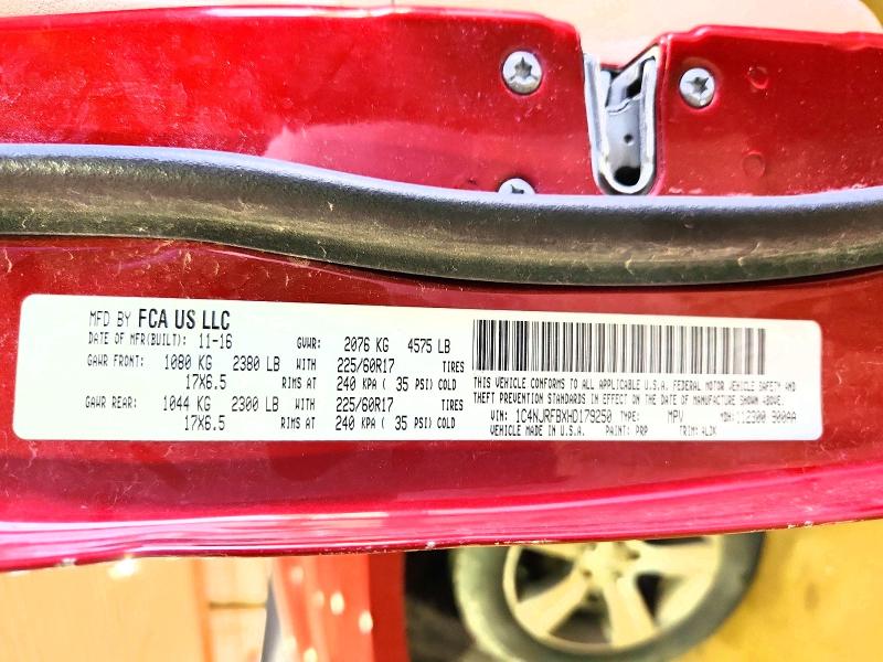 Aukcja sprzedaży 2017 Jeep Patriot, vin: 1C4NJRFBXHD179250, numer aukcji: 57321316