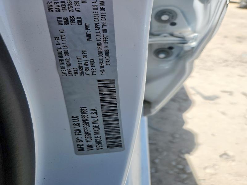 Продажа на аукционе авто 2023 Ram 1500, vin: 1C6RRFFG9PN661681, номер лота: 58350026