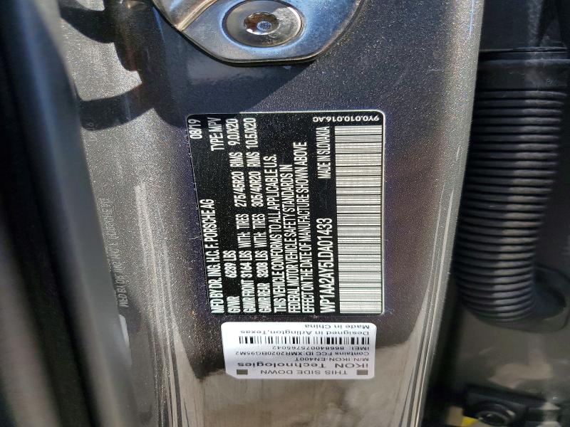 Продажа на аукционе авто 2020 Porsche Cayenne, vin: WP1AA2AY5LDA01433, номер лота: 57931326