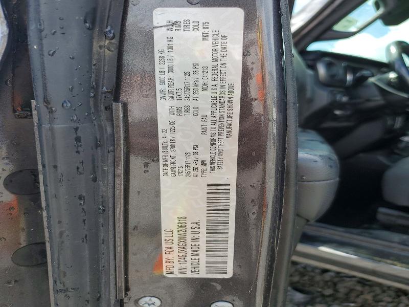 57443276 :رقم المزاد ، 1C4GJXAGXNW206818 vin ، 2022 Jeep Wrangler مزاد بيع