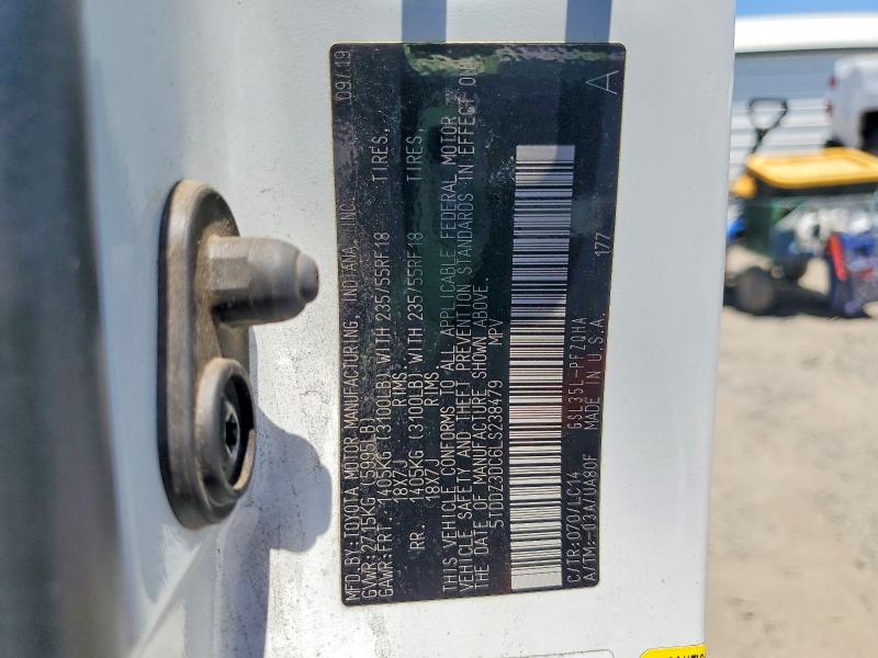 2020 Toyota Sienna მანქანა იყიდება აუქციონზე, vin: 5TDDZ3DC6LS238479, აუქციონის ნომერი: 58819086