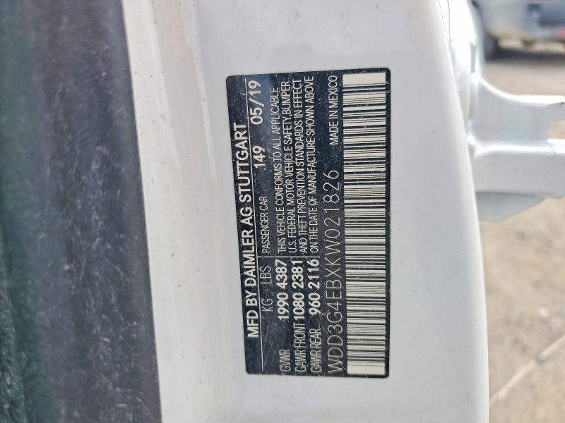 Продажа на аукционе авто 2019 Mercedes-benz A, vin: WDD3G4EBXKW021826, номер лота: 55552356