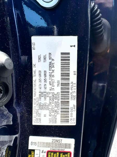 Aukcja sprzedaży 2023 Toyota Tundra, vin: 5TFJC5DB2PX036925, numer aukcji: 57770936