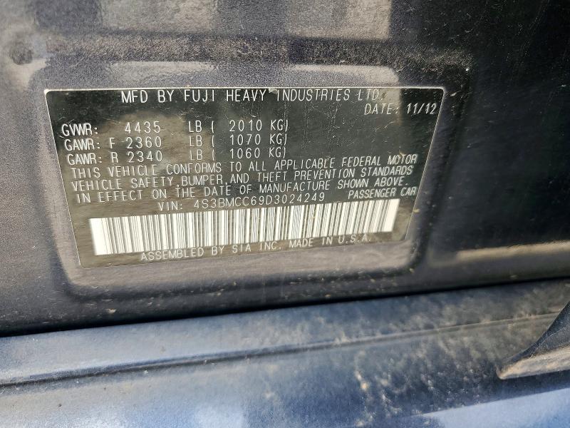 Продажа на аукционе авто 2013 Subaru Legacy, vin: 4S3BMCC69D3024249, номер лота: 59236026