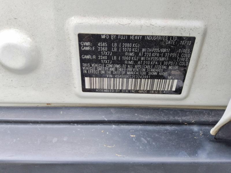 Aukcja sprzedaży 2014 Subaru Outback, vin: 4S4BRBKC2E3243991, numer aukcji: 57228776