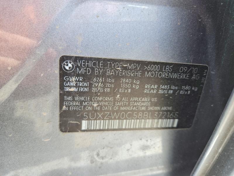 Aukcja sprzedaży 2011 Bmw X5, vin: 5UXZW0C58BL372165, numer aukcji: 56528886