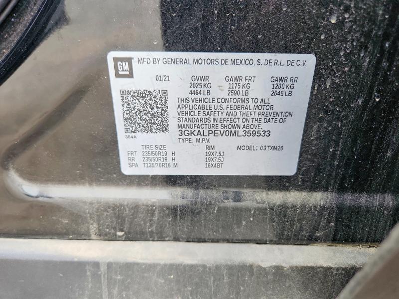 Aukcja sprzedaży 2021 Gmc Terrain, vin: 3GKALPEV0ML359533, numer aukcji: 56877046