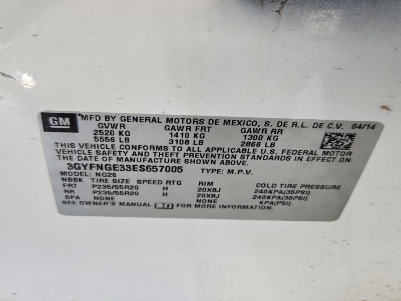 Aukcja sprzedaży 2014 Cadillac Srx, vin: 3GYFNGE33ES657005, numer aukcji: 56613536