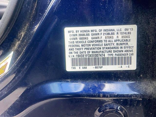 Aukcja sprzedaży 2014 Acura Ilx, vin: 19VDE1F3XEE007474, numer aukcji: 55267686