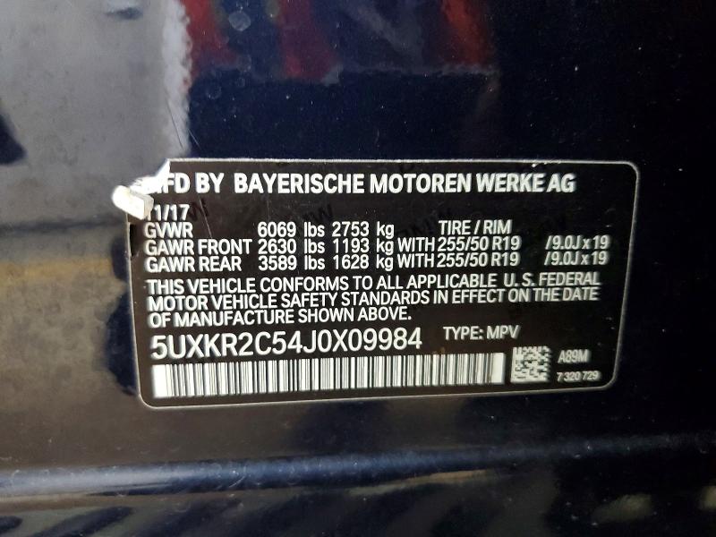 Aukcja sprzedaży 2018 Bmw X5, vin: 5UXKR2C54J0X09984, numer aukcji: 56151396