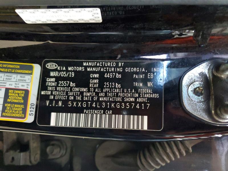Продаж на аукціоні авто 2019 Kia Optima, vin: 5XXGT4L31KG357417, номер лоту: 58942656