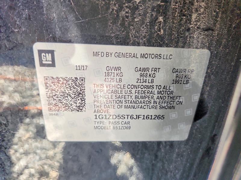 Продаж на аукціоні авто 2018 Chevrolet Malibu, vin: 1G1ZD5ST6JF161265, номер лоту: 56766186