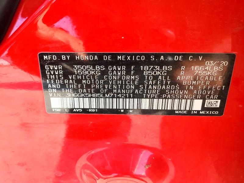 Продажа на аукционе авто 2020 Honda Fit, vin: 3HGGK5H85LM714211, номер лота: 59358046