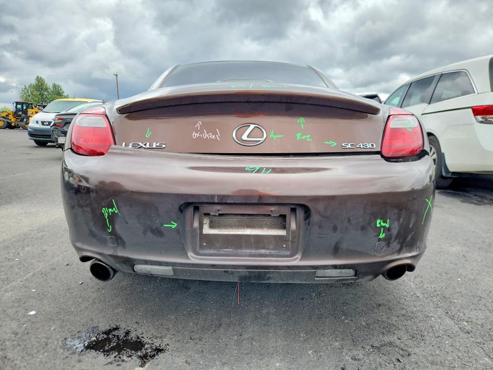 Продажа на аукционе авто 2006 Lexus Sc, vin: JTHFN48YX69002354, номер лота: 58142336