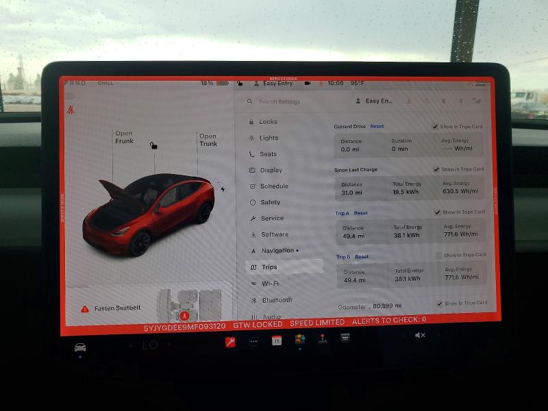 Aukcja sprzedaży 2021 Tesla Model Y, vin: 5YJYGDEE9MF093120, numer aukcji: 57252806
