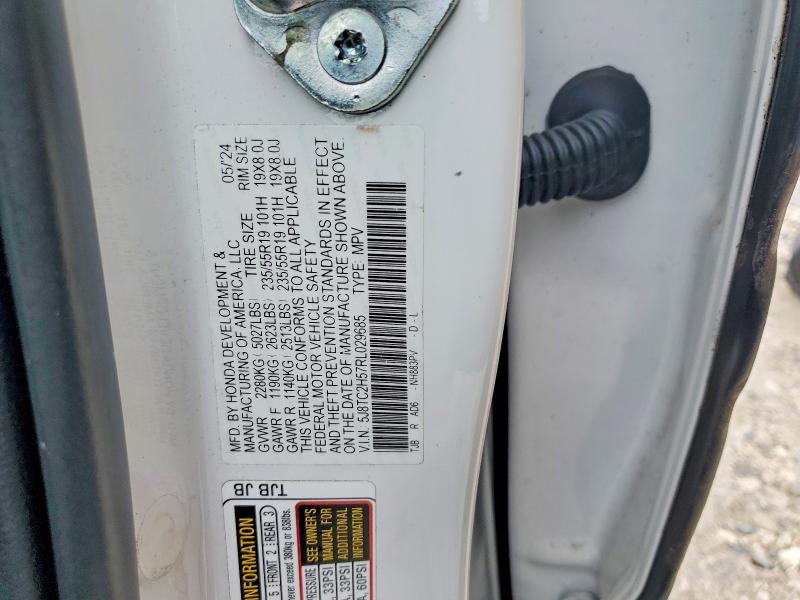 55367816 :رقم المزاد ، 5J8TC2H57RL029685 vin ، 2024 Acura Rdx مزاد بيع