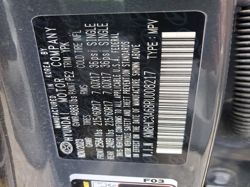58976276 :رقم المزاد ، KM8HC3A68RU008217 vin ، 2024 Hyundai Kona مزاد بيع