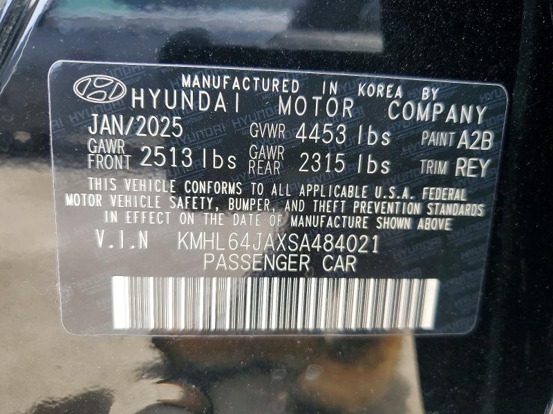 Aukcja sprzedaży 2025 Hyundai Sonata, vin: KMHL64JAXSA484021, numer aukcji: 58121456