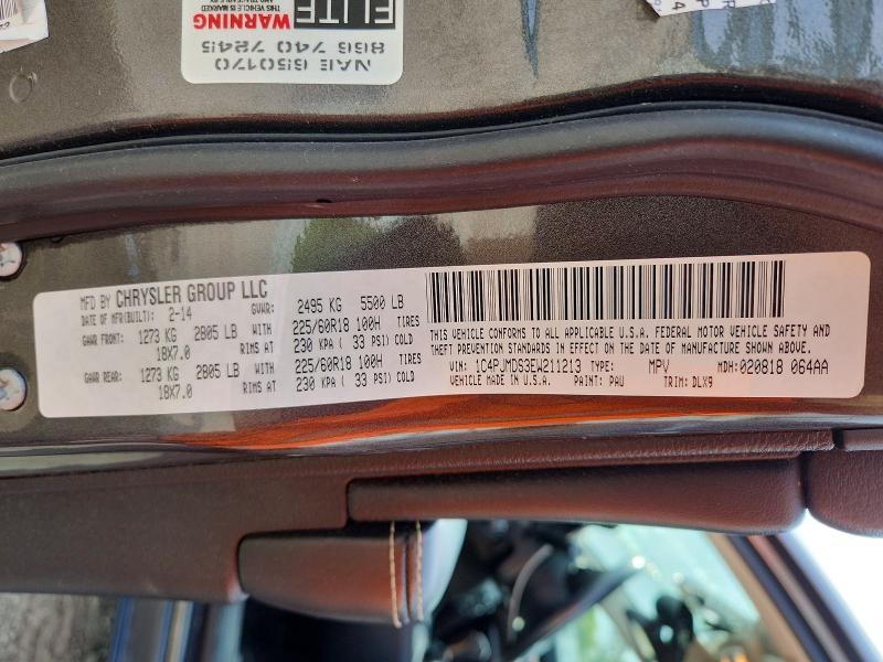 2014 Jeep Cherokee მანქანა იყიდება აუქციონზე, vin: 1C4PJMDS3EW211213, აუქციონის ნომერი: 56245256