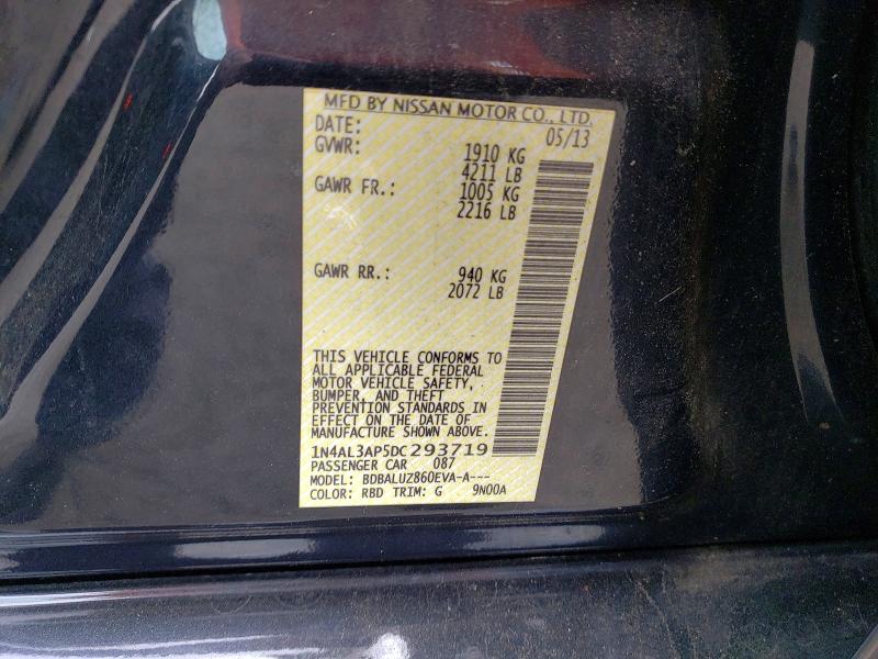 Продаж на аукціоні авто 2013 Nissan Altima, vin: 1N4AL3AP5DC293719, номер лоту: 57822346