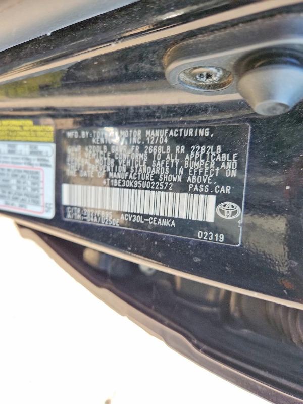 Aukcja sprzedaży 2005 Toyota Camry, vin: 4T1BE30K95U022572, numer aukcji: 79135735