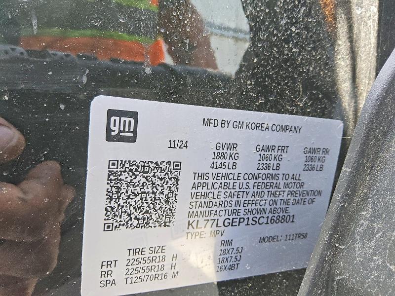 Продаж на аукціоні авто 2025 Chevrolet Trax, vin: KL77LGEP1SC168801, номер лоту: 55550426
