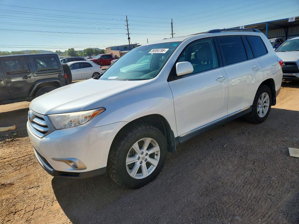59384796 :رقم المزاد ، 5TDBK3EH1DS220463 vin ، 2013 Toyota Highlander مزاد بيع