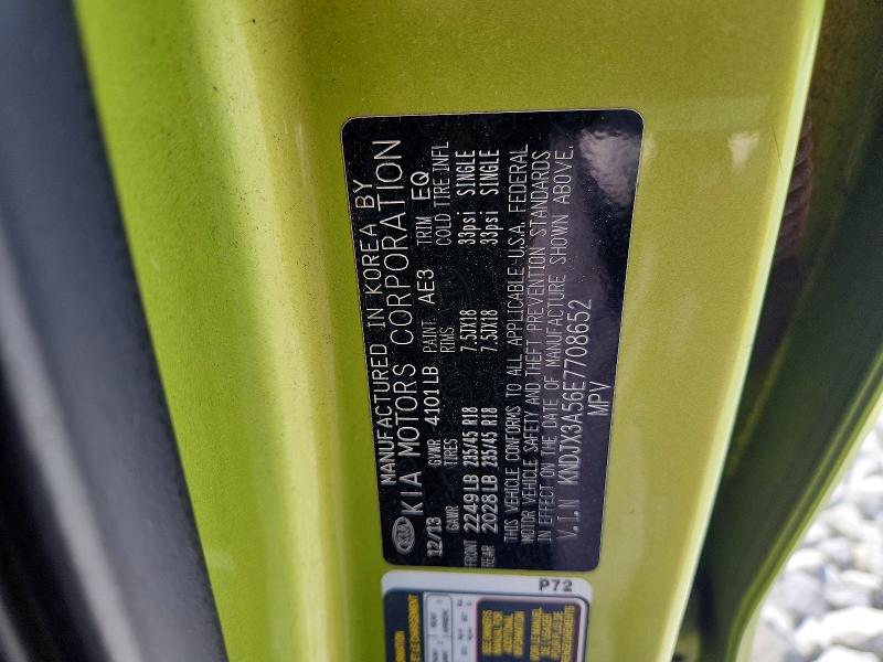 Aukcja sprzedaży 2014 Kia Soul, vin: KNDJX3A56E7708652, numer aukcji: 56266146