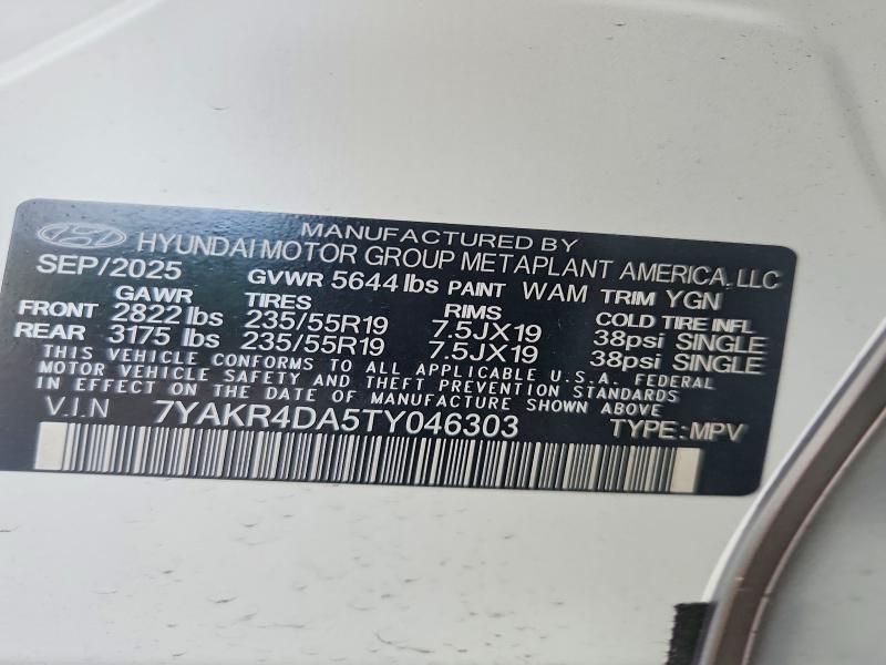 Aukcja sprzedaży 2026 Hyundai Ioniq 5, vin: 7YAKR4DA5TY046303, numer aukcji: 58133696
