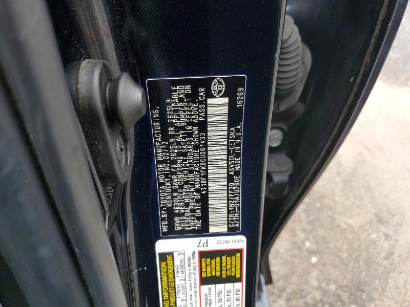 Aukcja sprzedaży 2012 Toyota Camry, vin: 4T1BF1FK6CU061433, numer aukcji: 55378046