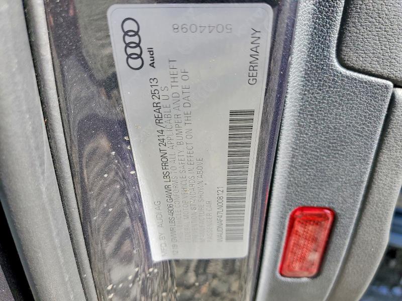 56644696 :رقم المزاد ، WAUDNAF47LN008121 vin ، 2020 Audi A4 مزاد بيع