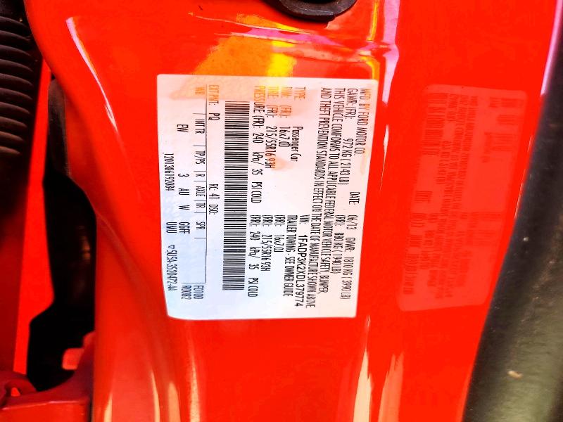 2013 Ford Focus მანქანა იყიდება აუქციონზე, vin: 1FADP3K2XDL379774, აუქციონის ნომერი: 55959056