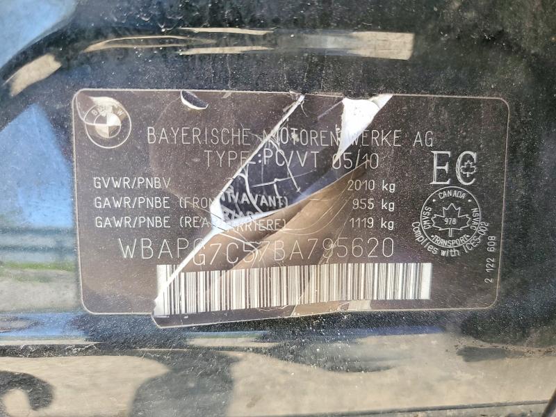 Продажа на аукционе авто 2011 Bmw 323, vin: WBAPG7C57BA795620, номер лота: 55010246