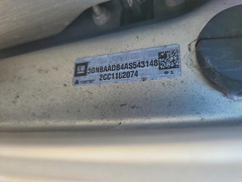 2010 Chevrolet Hhr მანქანა იყიდება აუქციონზე, vin: 3GNBAADB4AS543148, აუქციონის ნომერი: 55831796